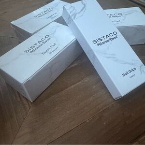 Sistaco Mineral Bond Nail Grips and Erase Pads x3